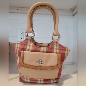 Longaberger Homestead Orchard Park Plaid Purse